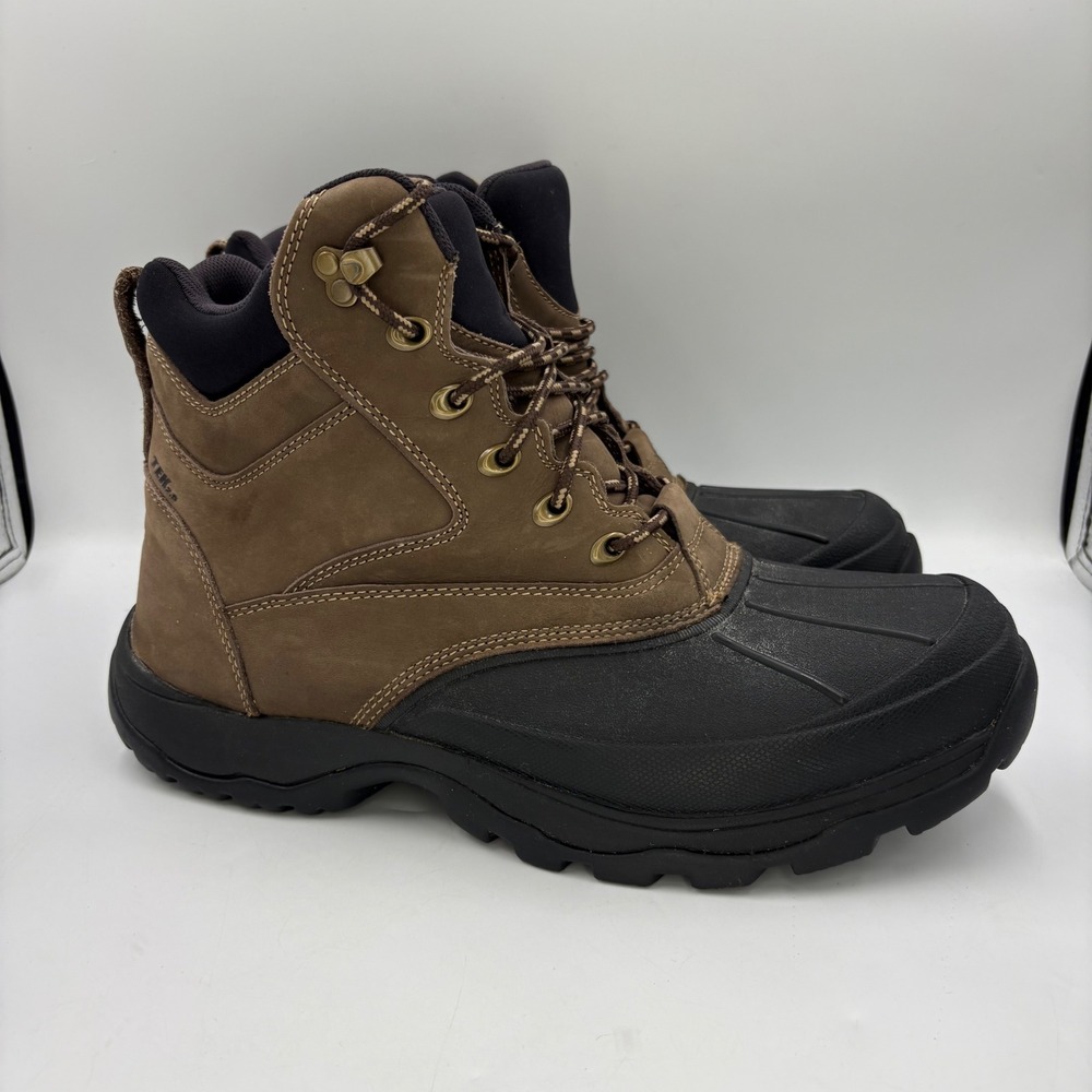L.L. Bean Tek 2.5 Snow Boots Mens 13 Brown Good Waterproof PrimaLoft Insulated